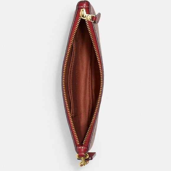 ❤️ Coach Small Wristlet In Signature Canvas With Heart Print - Picture 5 of 11